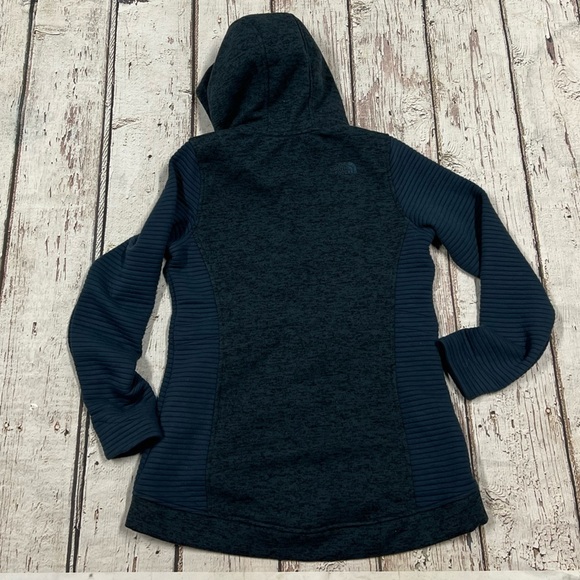 Women's The North Face Fleece Pullover Hooded Zip Up Fleece Jacket - Picture 2 of 10